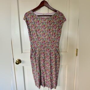 Biden Florrie Jersey Dress - Floral Print Sz 6 EUC